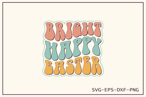 Bright Happy Easter Retro Svg Design Review