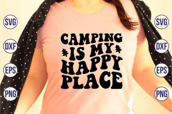 Camping Is My Happy Place Retro SVG Review