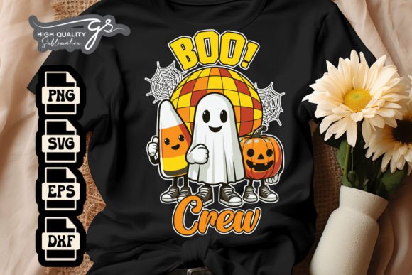 Halloween Boo Crew Spooky Retro SVG