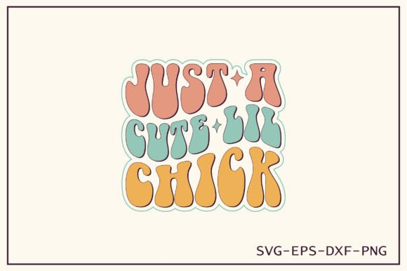 Just a Cute Lil Chick Retro Svg Design Review