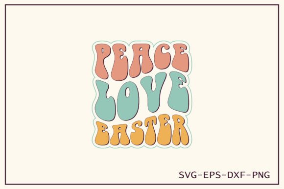 Peace Love Easter Retro Svg Design Review
