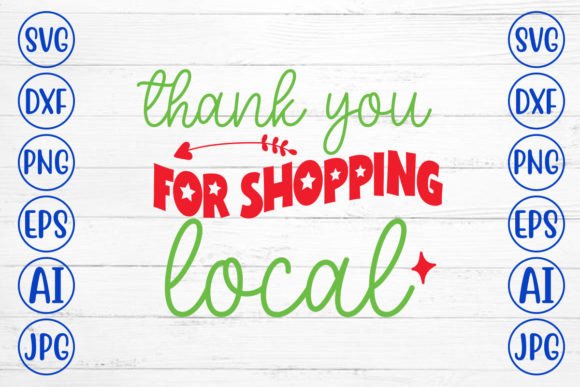 Review: Thank You for Shopping Local Retro SVG